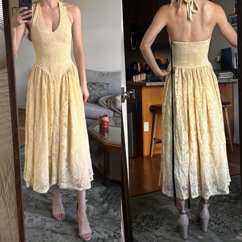 EXTRO & VERT Mila Halter Midi Dress - Picture 5 of 16